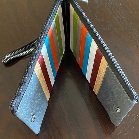 Black Leather Wristlet - Picture 3 of 7